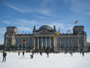 Reichstag Berlin in Winter
